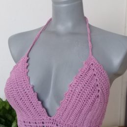 Heklani pamučni top