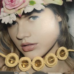 Choker citrin ogrlica