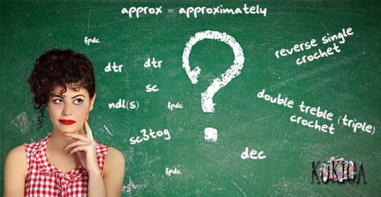 Terminologija u heklanju Skraćenice simboli i poklon mustre